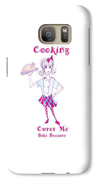 Cooking Cures Me Bibi Because phone case for iPhone 11 featuring a vibrant cooking-themed design by Sharon Tatem.